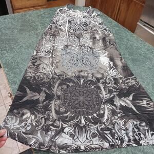 Christina Love Y2k Summer Dress Women's Large Bling Slinky Boho Braided Straps